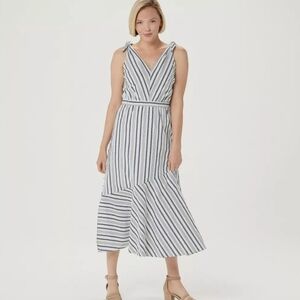 NWT Sam Edelman Striped Maxi Dress Sz L